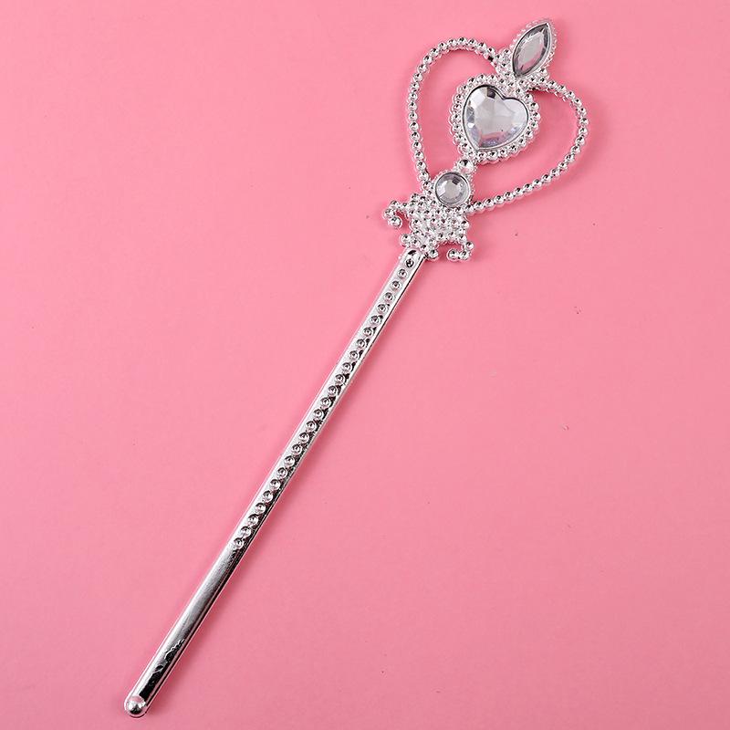 Children's Princess Costume: Gem Crown, Magic Wand, Headdress, and Fairy Headband Set