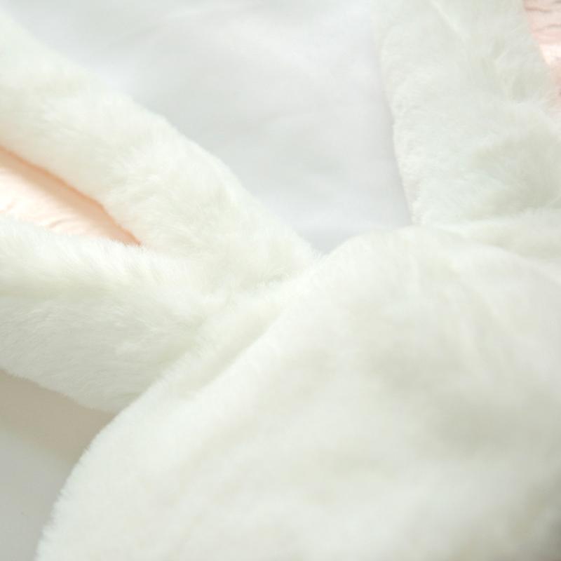 Bunny Hat Warm Plush Ears Cute Decoration Costume Bunny Hat for Women Men Halloween Easter White