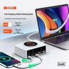 140W Multi-Port Charger with 100W PD Fast Charging, Digital Display, and Magnetic Wireless Charging Dock