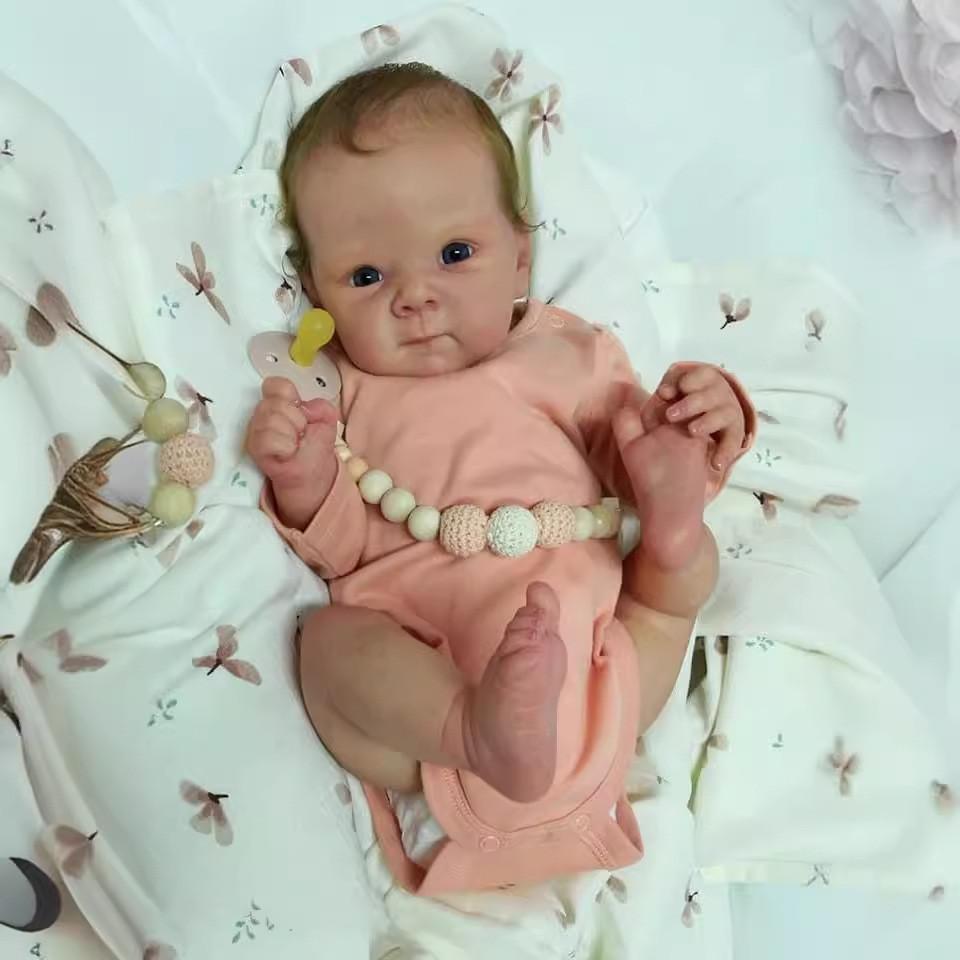 Silicone Baby Reborn Doll 48cm With Realistic Features For Collectors And Gift Lovers
