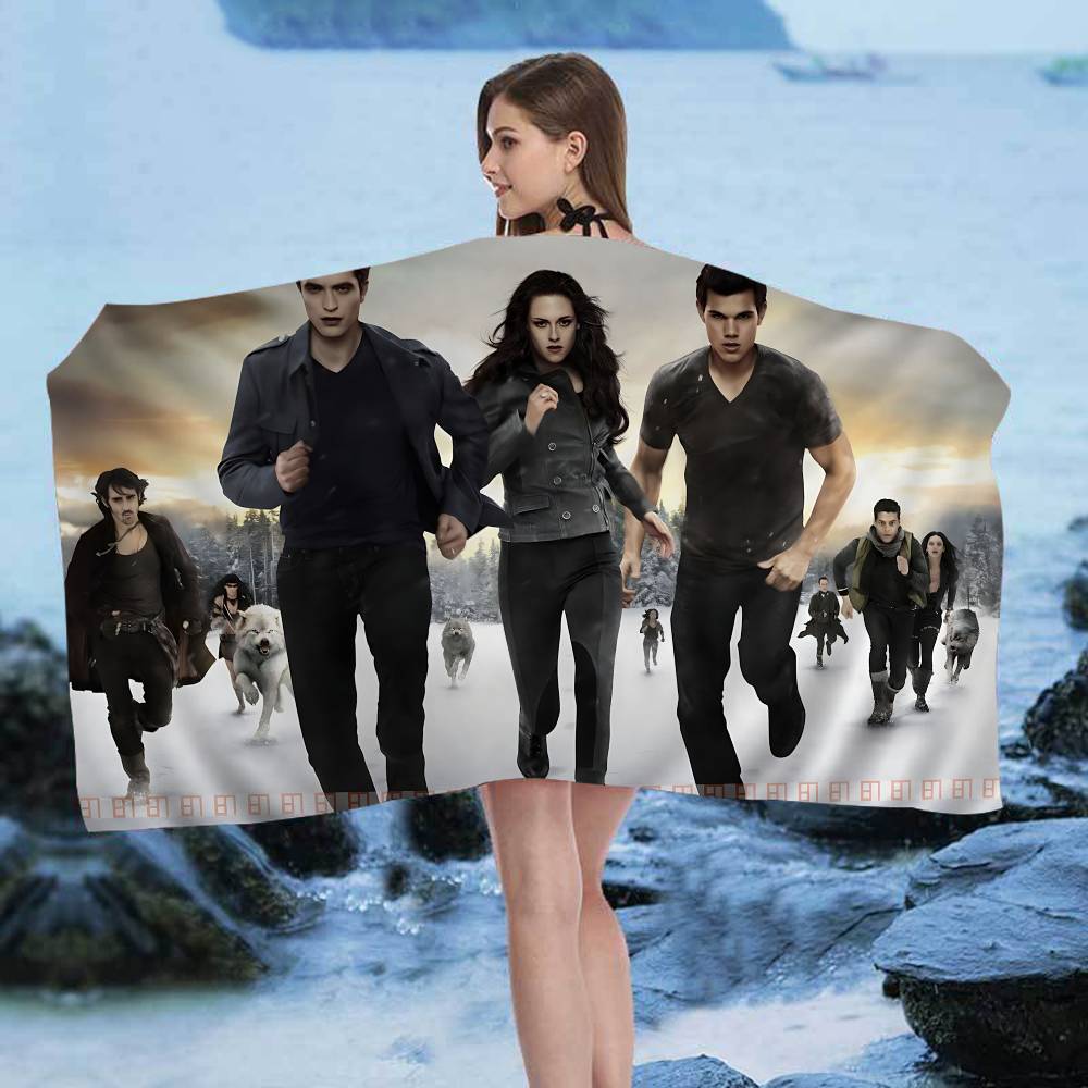 Movie Twilight Big Microfiber Beach Towels Quick Dry Towel Sand Beach Towels Pool Towel for Travel Swim Pool Yoga
