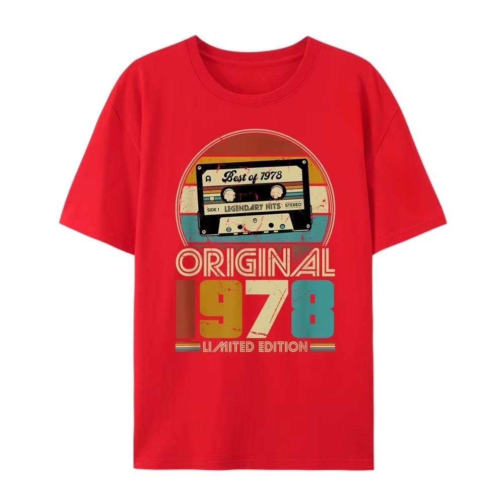 Limited Edition 1978 Tee Vintage Cassette Tape Design Original Retro Music Shirt Gift for Music Nostalgia Lovers