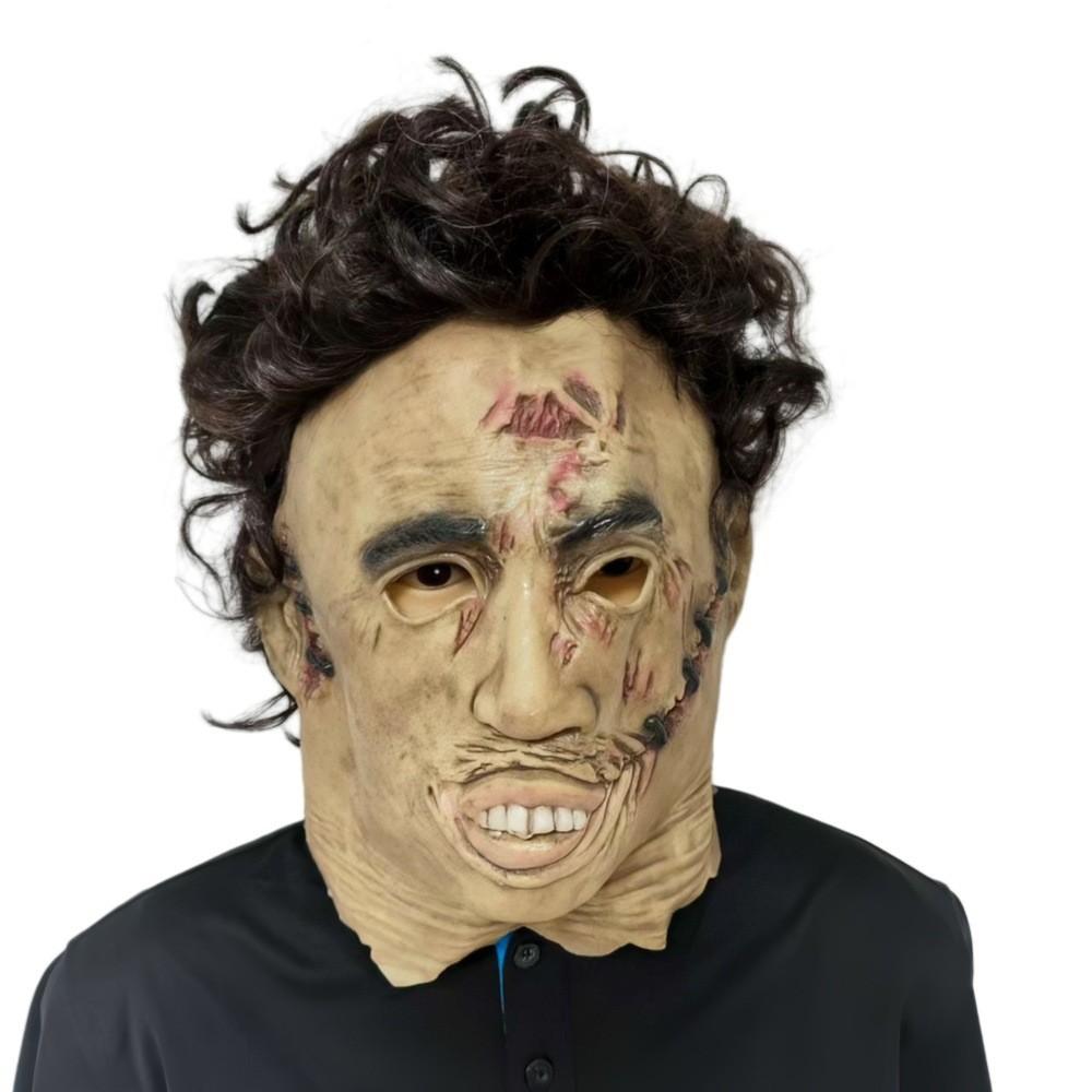 Kettingzaagman Latex Masker Voor Halloween Horror Kostuum Feestaccessoire