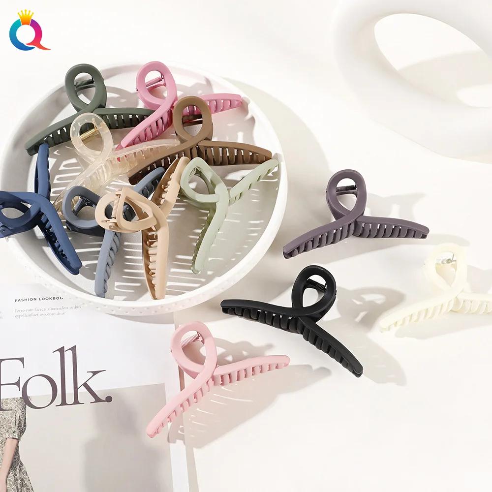 11-13cm Vintage Cross Hair Clip Large Barrette Crab Hair Claws Bath Ponytail Clip for Women Girls Claw Clip Hair Accessories