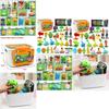Plants Vs Zombies Childrens Toy Set With Storage Box 22 Pieces For Creative Play And Gift