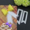 2pc / Set Bowknot Cutting Dies Handicraft Mould Quilling Paper Mould Box Ribbon Decoration
