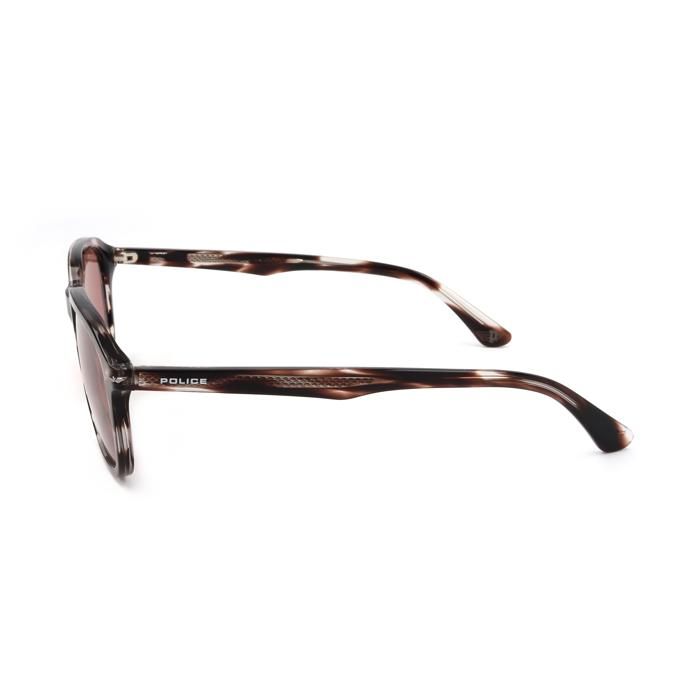 Lunettes de Soleil Police SPLL81 53/20/145 0GGU SHINY MELANGE BROWN ACETATE MAN POL SUN SPLL81 0GGU 53 20 145