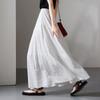 Asymmetric design high waisted skirt 2026 summer fashion versatile mid length A-line umbrella skirt