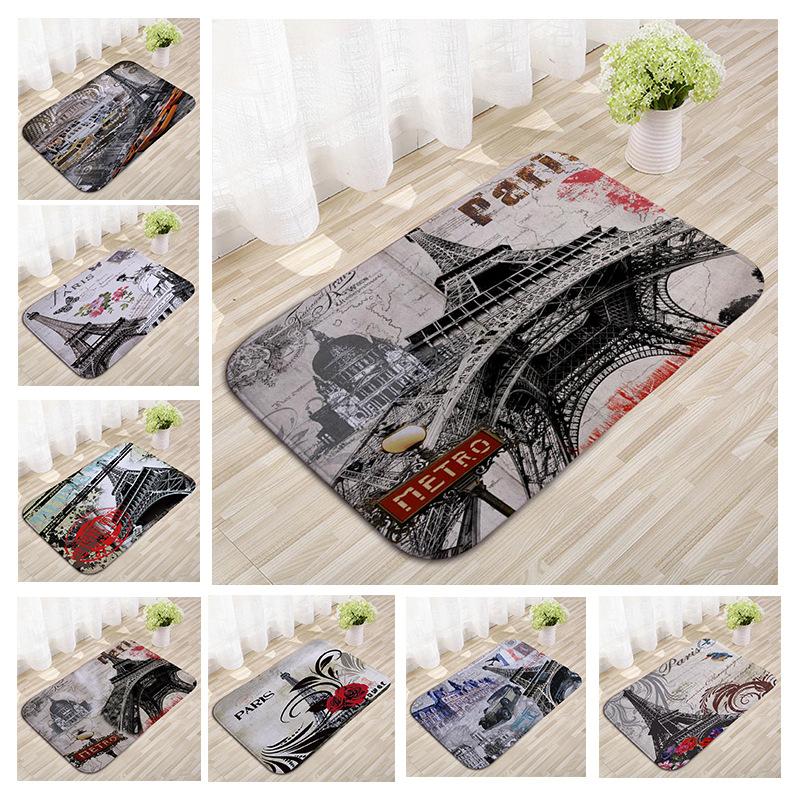 Building Tower Kitchen Floor Mat Bedroom Non-slip Carpet Household Door Mat Entry Floor