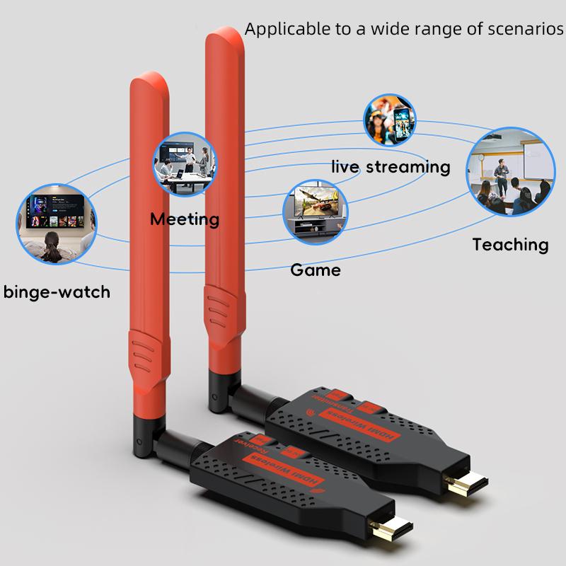 5.8G 1080P 150M Wireless HDMI-Compatible Video Audio Transmitter Receiver Extender Adapter Dongle For TV Monitor Projector PC