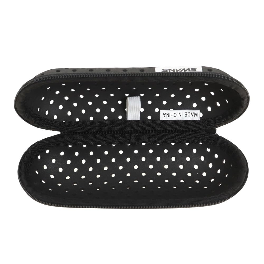 SWANS M BK Swimming Goggle Protective Medium Size SA-141 Case, Black, Case,