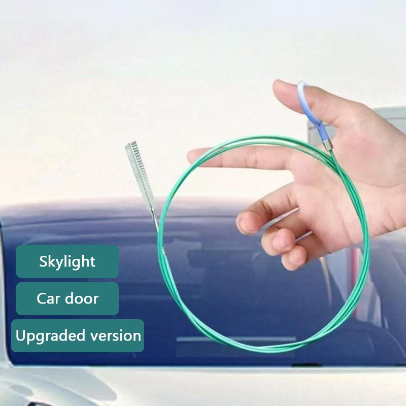SEAMETAL 3m/5m Car Drain Dredge Cleaning Scrub Brush Sunroof Door Windshield Cleaning Brush Cleaning Tool Drain Pipe Cleaner