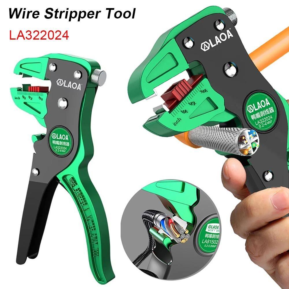 1Pcs LA322024 Electrician Pliers Flat Wire Duckbill Stripping Tool New Cable Cutting Nippers