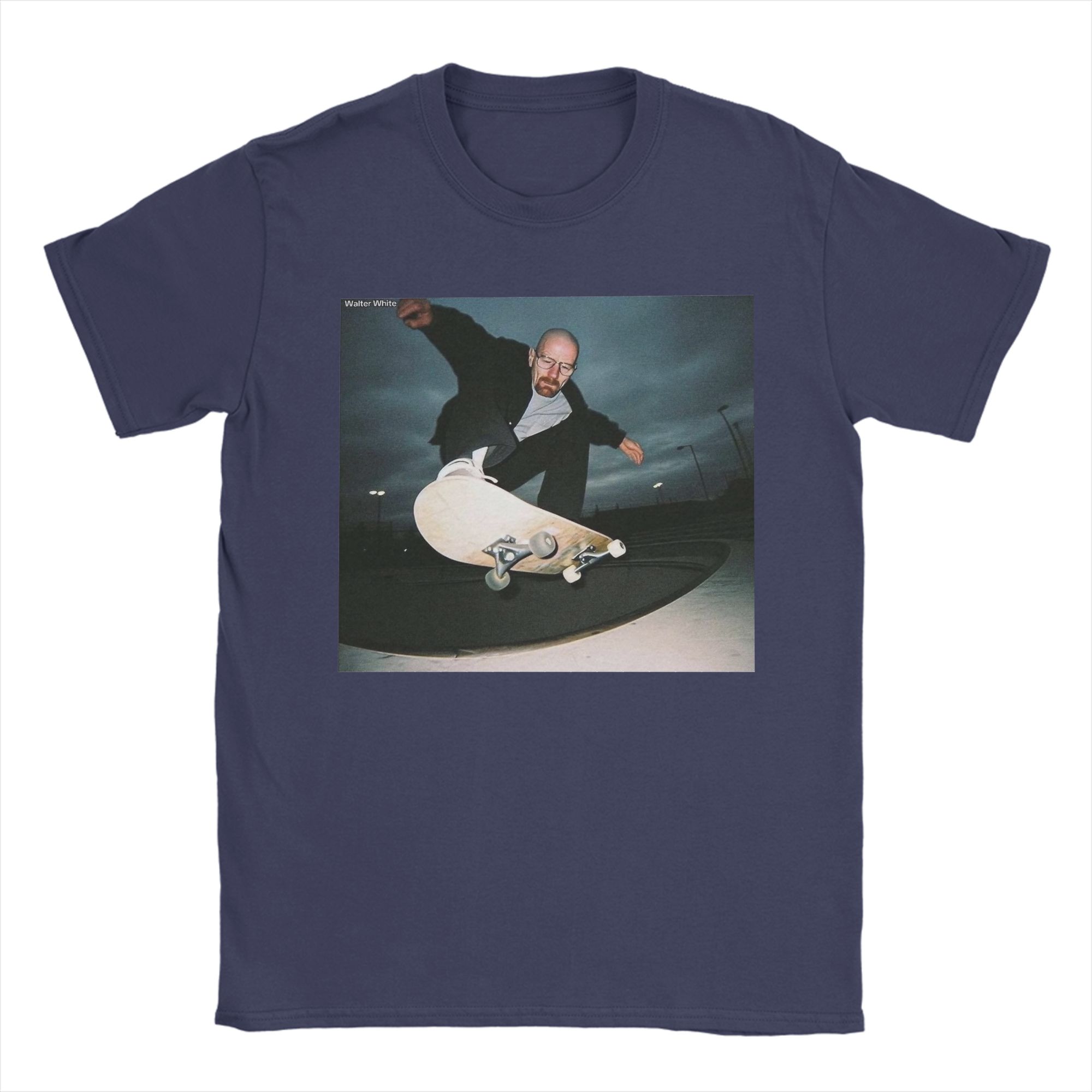 

Футболки Breaking Bad Heisenberg для чоловіків Walter White Skate Fun 100% Бавовна Футболка З Круглим Коміром З Коротким Рукавом Футболки Топи L