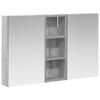 Bathroom Cabinet Set 3 Pcs 80 X 10.5 X 50 Cm Engineered Wood