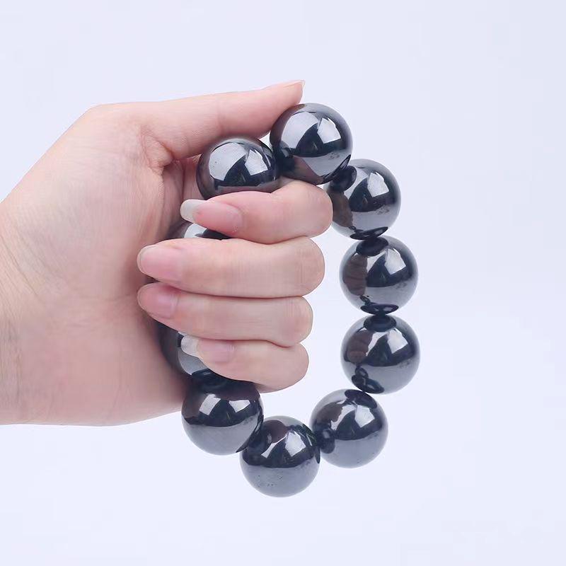 Polished Black Gallstone Spherical Magnets - Seven Dragon Balls Massage Health Ferrite Suction Magnets