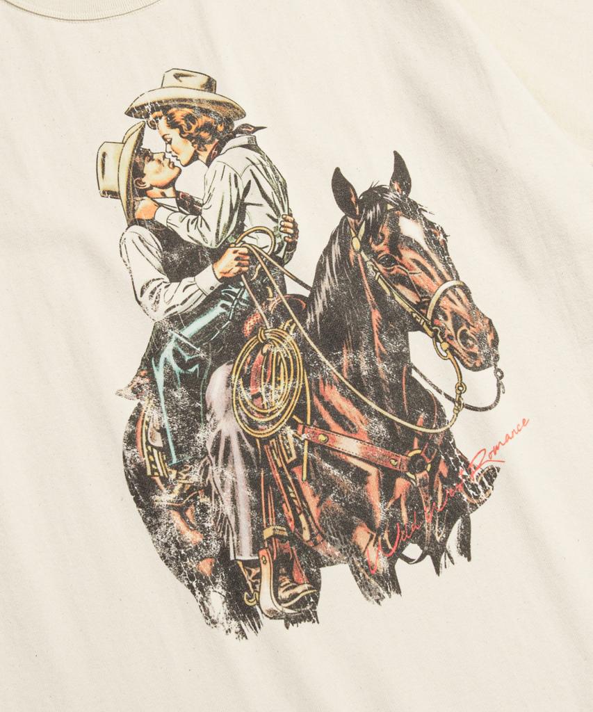 Beulonseun West Romance Loopwheeled Graphic Tee Apricot