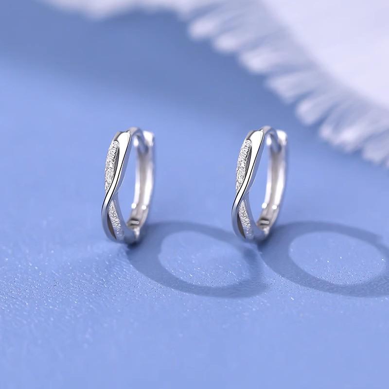 925 Sterling Silver Hoop Earrings: 2025 Modern Niche Design - Elegant & Luxurious for Women