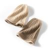 100% Cashmere Women'S Two-Color Rolled Edge Twisted Flower Knitted Pullover Hat Winter Warmth Ear Protection Pile Up Hat For Men