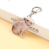 Funny Keychain KeyRing Cute Cartoon Animal for Women Bag Car Key Pendant Diy Accessories Gifts