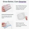 12 Set Clear Plastic Self Watering Pots Dual Layers Reservoir System Automatic Watering Planter with Scale Mark Drainage Holes