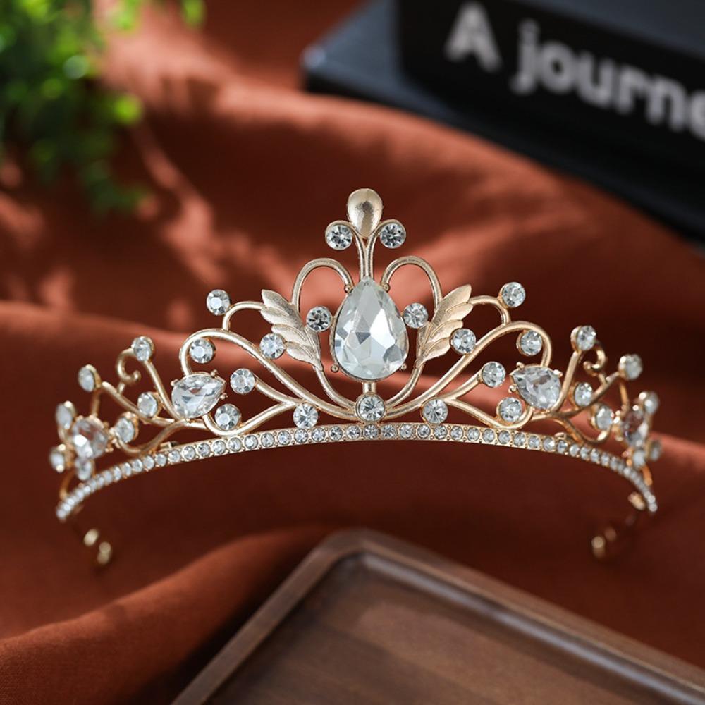 Sparkling Baroque Pageant Crown Luxury Queen Princess Tiara Hair Accessories Bridal Crown Birthday