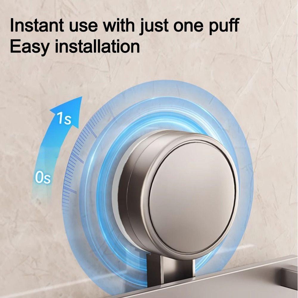 Aluminum Wall Shampoo Holder Suction Cup Shower Organizer Shelf Multifunctional Kitchen Organizer