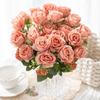 Artificial Flower Silk Rose Bouquet Festival Garden Home Room Vase Table Wedding Bridal Bouquet Arch Decor Diy Gift Accessories