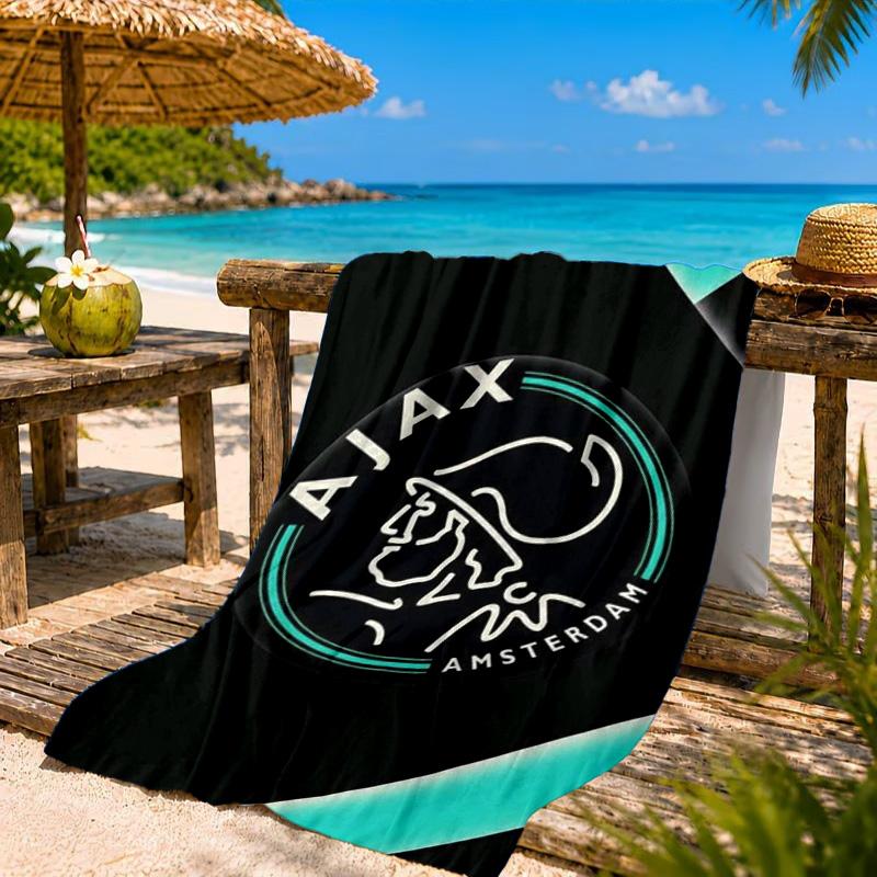 AFC Ajax Emblem Design Strandtuch, Schnelltrocknend, Pflegeleicht, Geeignet für Fitness und Strandurlaub, Sport-Essential