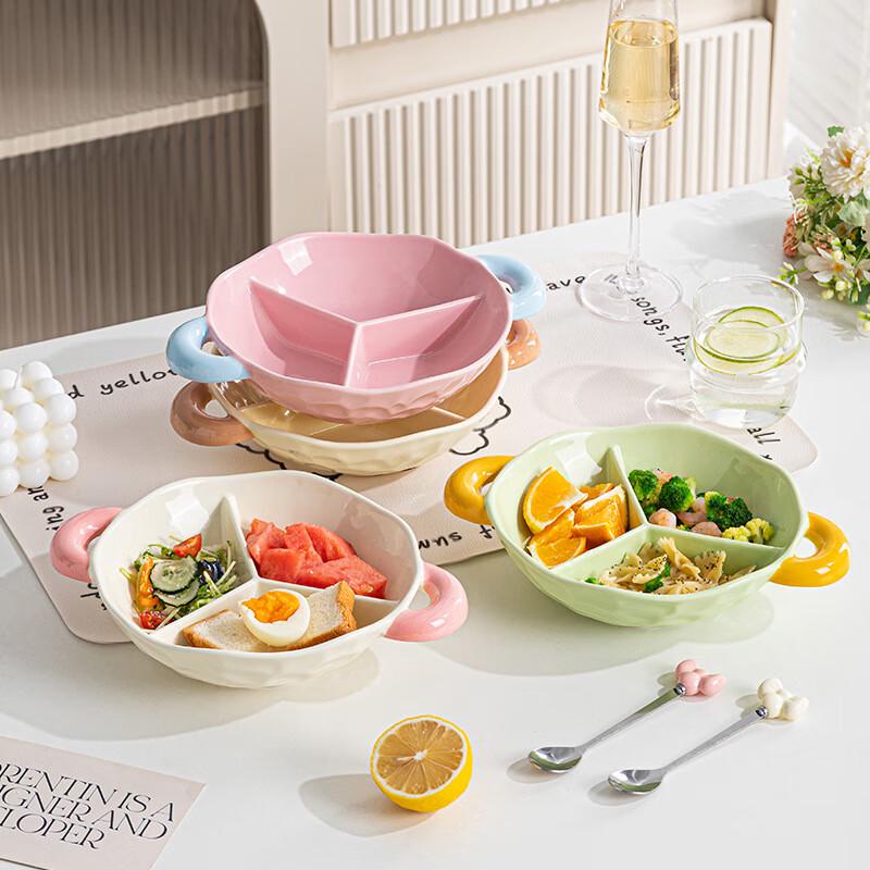 Zhinianhua Keramik Creme Bicolor Servierplatte