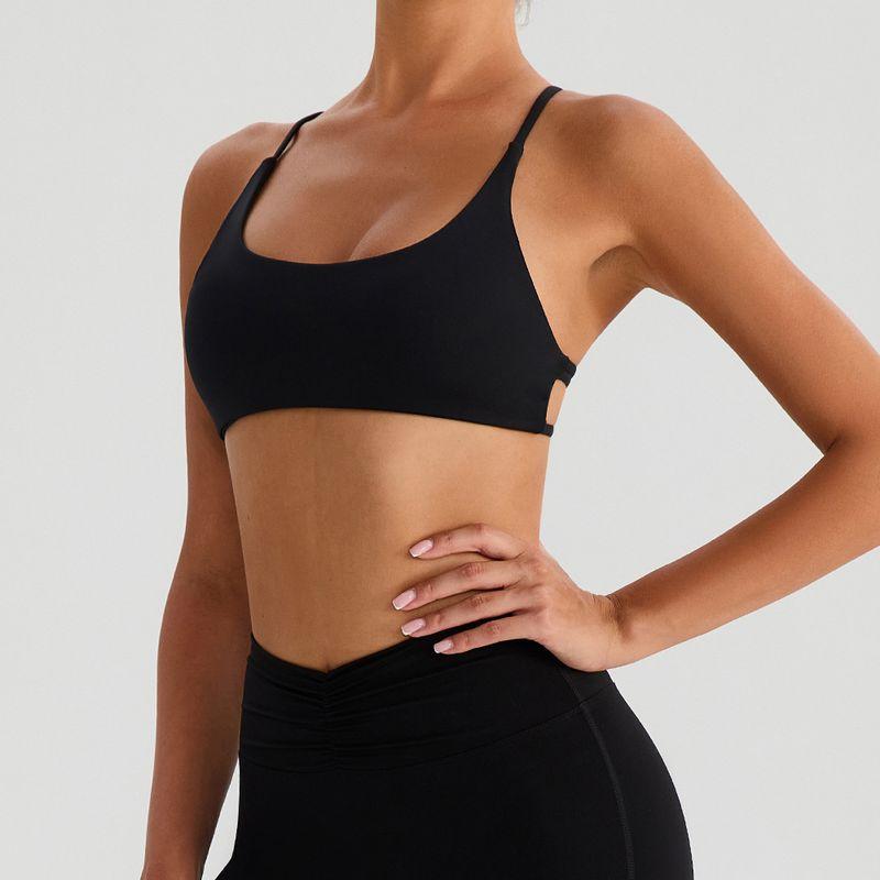 Cross-Border Backless Traceless Cross Strap Yoga Intimates Women's with Chest Pad Sports Quick-Drying Chest Show Fitness Outwear