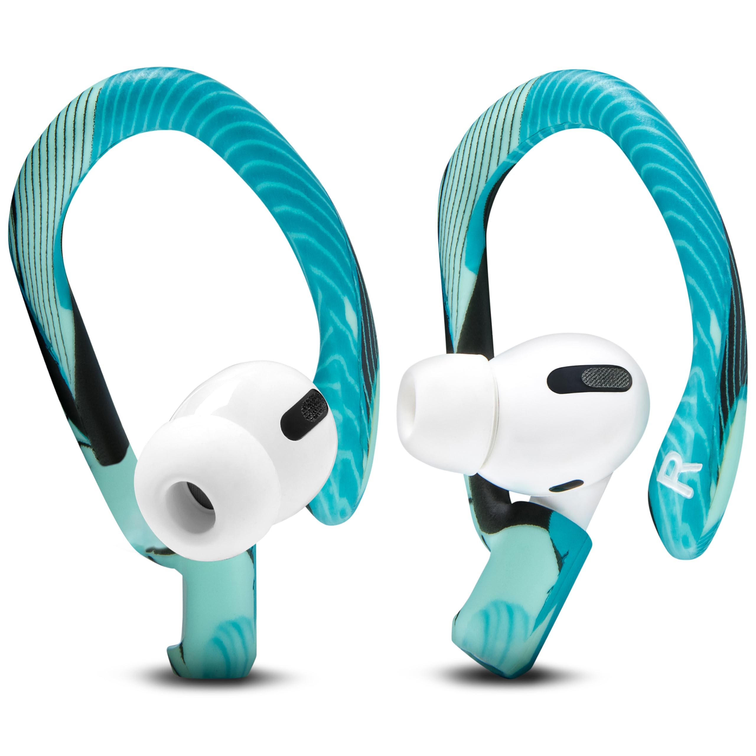 

WC HookZ - Upgraded Over-Ear Hooks for AirPods Pro 1, 2 & AirPods 1, 2 & 3 - Package Includes 2 Size Pairs, Unique Left and Right Hooks, Made by
