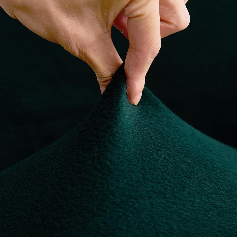 Plush Curved Back Dining Chair Covers,Stretch Dining Modern Chair Slipcovers , Chair Protector For Home Kitchen