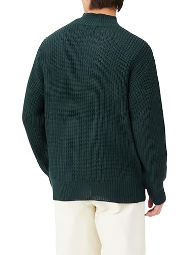 Improves Men's Half-Zip Ribbed Knit Sweater, Dark Green