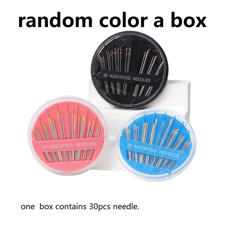 Stainless Steel Side Holes Blind Needles Elderly Hand Sewing Needle For Sewing Household DIY Apparel Beading Threading Needles