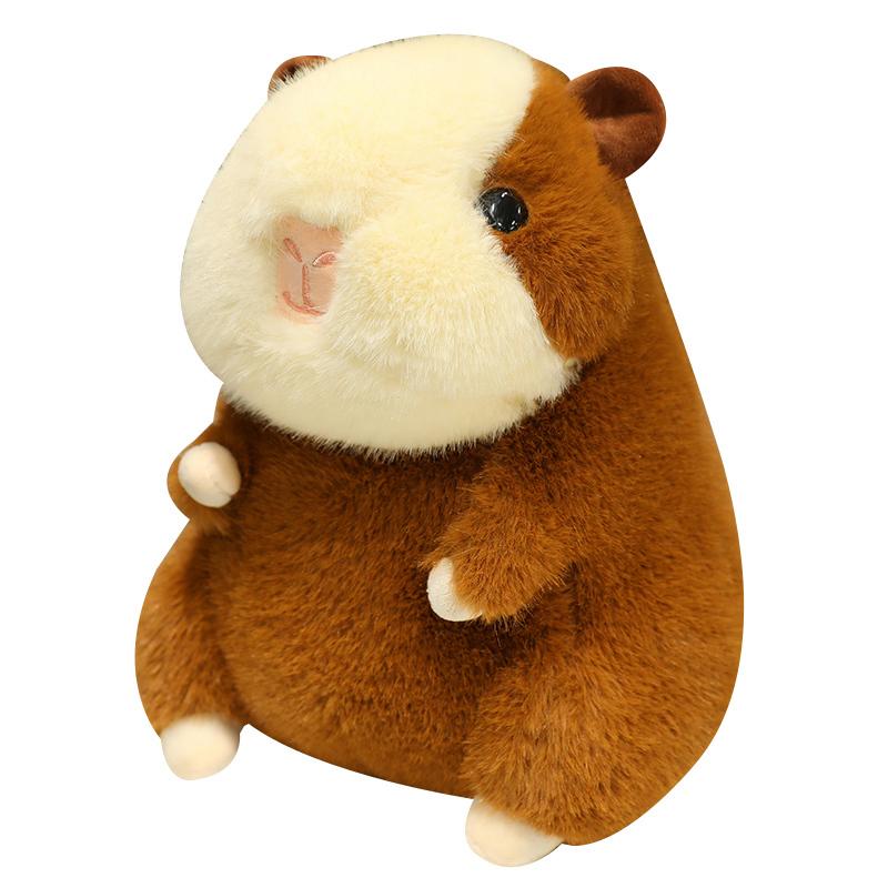 21~45cm Mignon Cochon d'Inde Hamster Poupée Peluche Jouet Rempli Grosse Peluche Animal Cartoon Marron Beige Cadeau d'Anniversaire Réconfortant 36cm