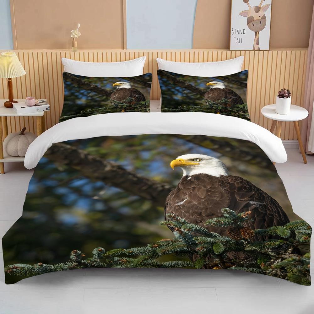 10 Sizes Male Eagle Bedding Set Duvet Cover Bed Set Quilt Cover Pillowcase King Queen Size Bedding Set For Child Gift