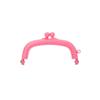 Candy Color Handheld Wallet: 10 Vibrant 8.5cm Curved Plastic Purse Frames with Ear Detail