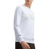 Fila White Series Brand Logo Fashion Casual Natural Simple Pullover Long Sleeve Sweatshirt Men Sweatshirt Jade-White F11M443205F-WT
