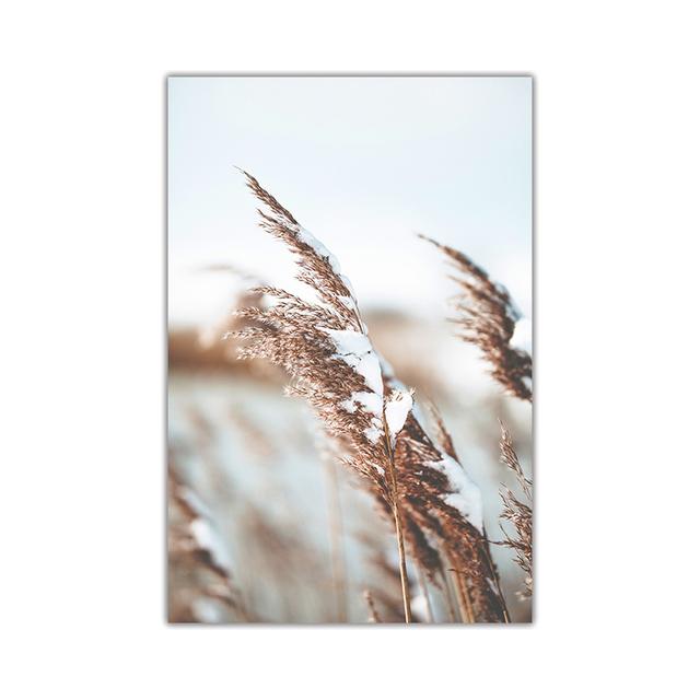 

Картина на холсте «Пампас» для домашнего декора, скандинавский пейзаж, цветочные обои, постер для гостиной, картина без рамки 21*30cm No Frame