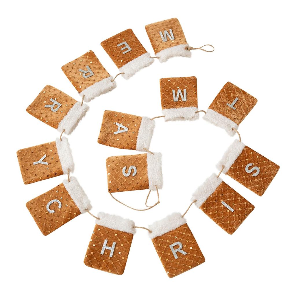 Christmas Letter Pocket Flag Christmas Background Wall Decoration Atmosphere Scene Layout