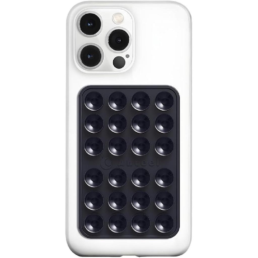 Anteel Medium-Sized Silicone Suction Phone Case Adhesive Mount, Durable, Hands-Free Sticky Phone Holder, Upgraded Thickened and Enhanced Suction