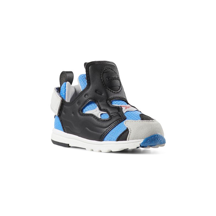 Reebok Versa Pump Fury Sports Casual Low Top Running Shoes Baby Sneakers Black Blue DV5407