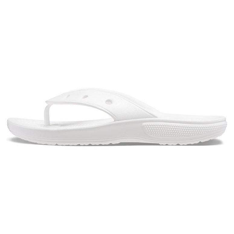 Crocs Classic Flip Comfortable Casual Slippers Unisex Slippers White 207713-100