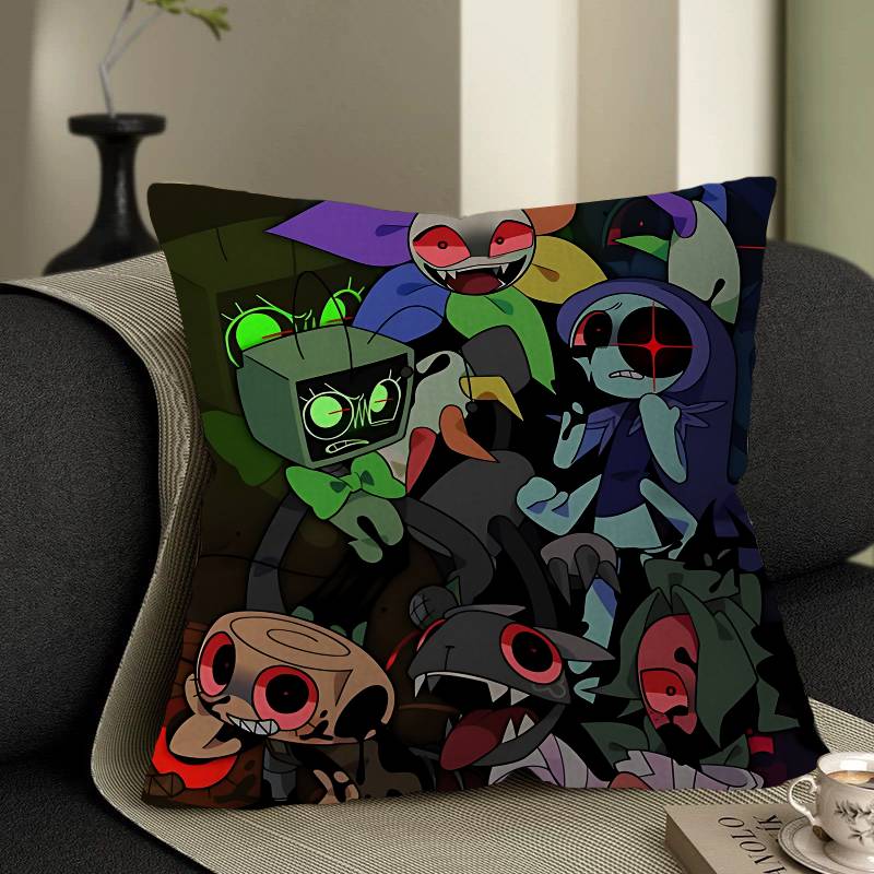 Game D-Dandys World Decorative Room Aesthetics Pillow Case Home Decor Bedroom Sofa Bed Couch Pillow Cover 45x45