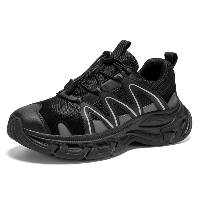 Casual shoes Outdoor casual running shoes Mesh breathable dad shoes Flying woven sneakers