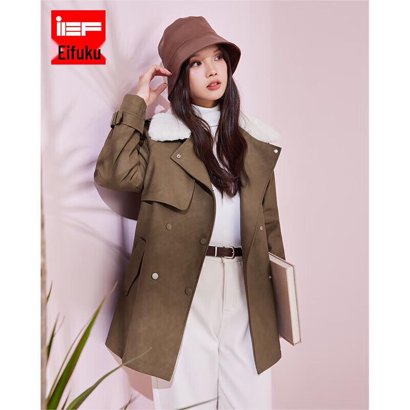 

Женское американское пальто IEF на флисовой подкладке, зимнее, средней длины M