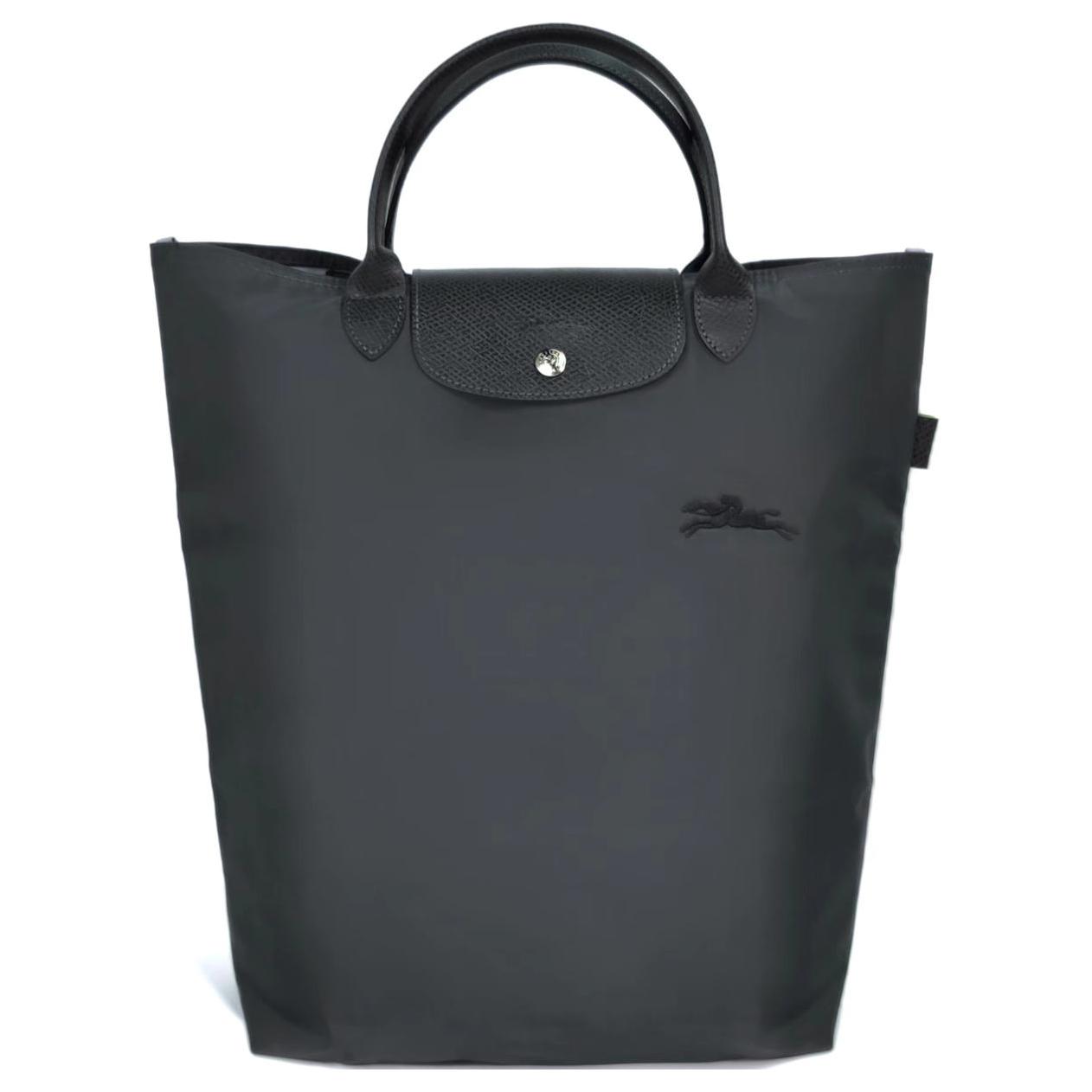 

Longchamp Le Pliage Medium Handbag With Gold Accents And Snap Closure Women handbags Graphite-Grey 10168919P66 Basic Set (Bag)