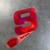 1pc Red Laser Number 0-9 Motorcycle Stickers Waterproof for Fairing Helmet Scooter Bicycle Frame Top Tube Universal Vinyl Decals