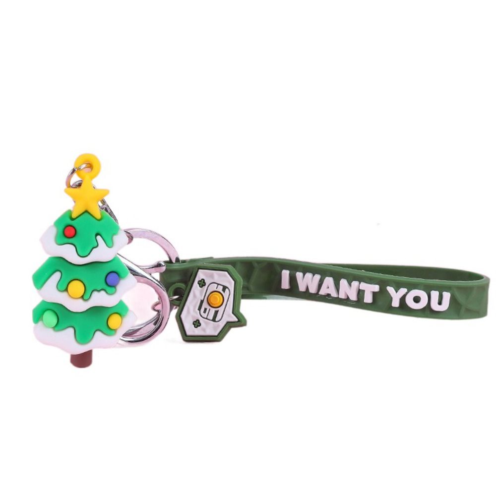 

Decoration Christmas Tree Pendant Women Car Key Ring Bag Charm Key Chain Christmas Keychain D